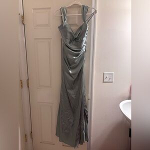 Elegant Satin Maxi Dress